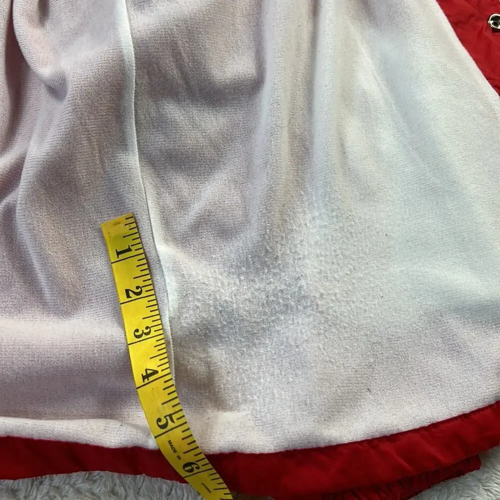 Vintage 80s Polaris Symbol red windbreaker jacket, size L‎